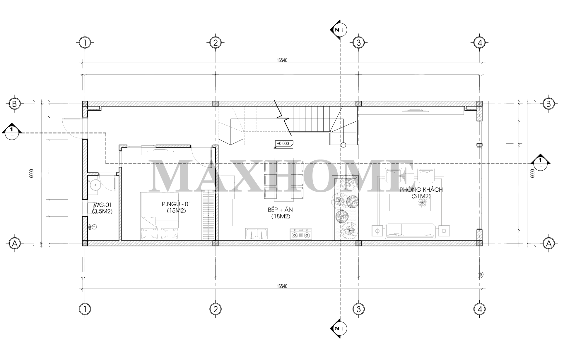 Nhà mái bằng siêu đẹp và cực hiện đại tại Ninh Bình | MH00837