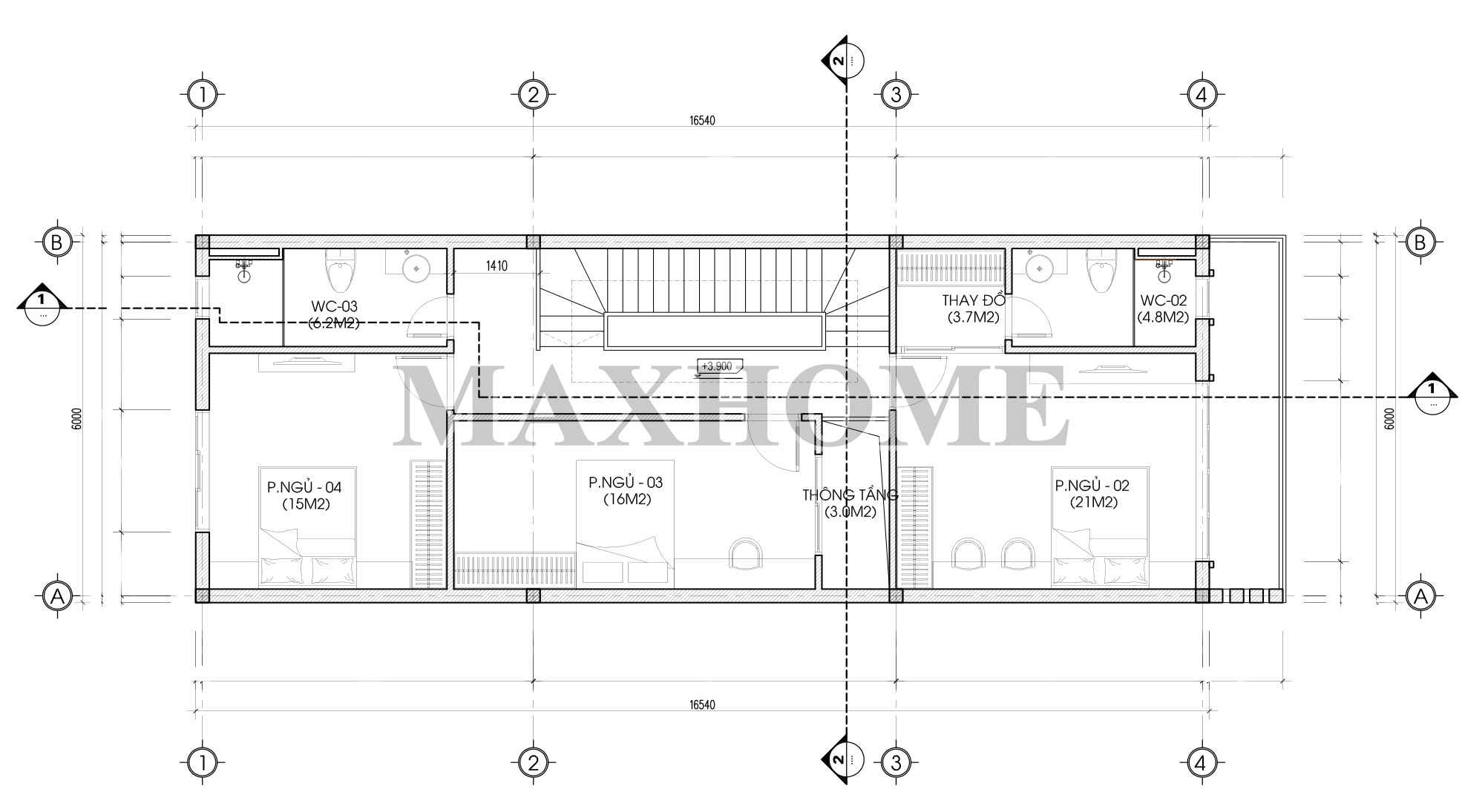 Nhà mái bằng siêu đẹp và cực hiện đại tại Ninh Bình | MH00837