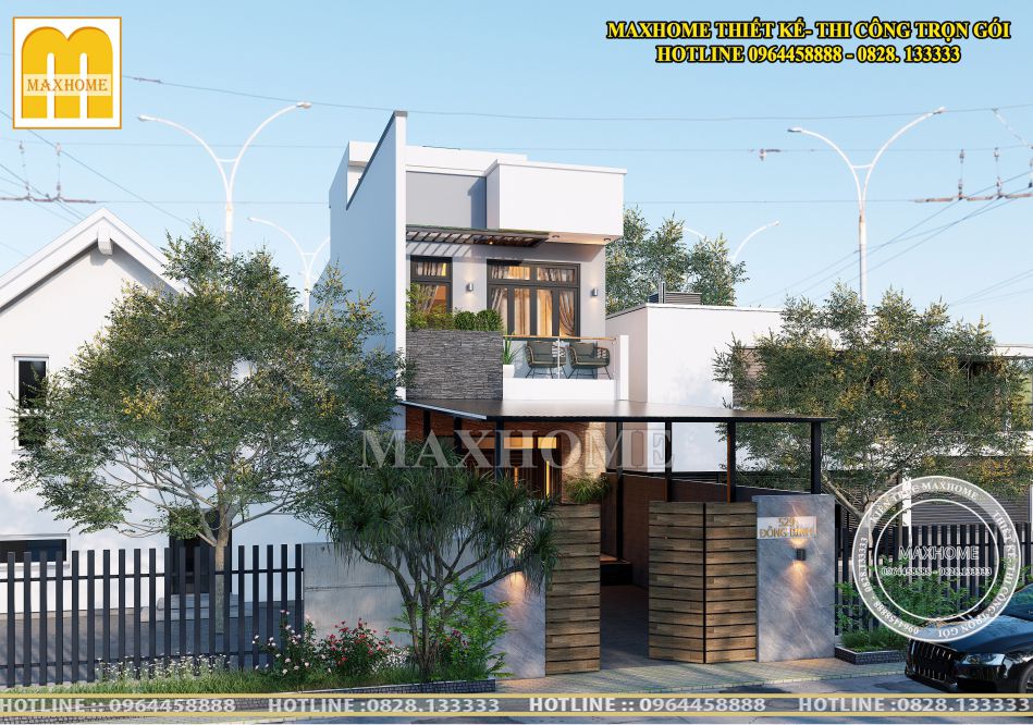 Siêu phẩm mẫu nhà mái bằng Hot nhất hiện nay | MH00878
