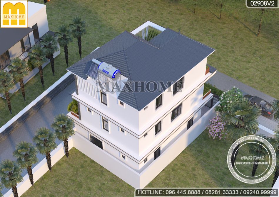 Biệt thự 3 tầng đẹp do Maxhome thiết kế và thi công tại Sơn La | MH00827