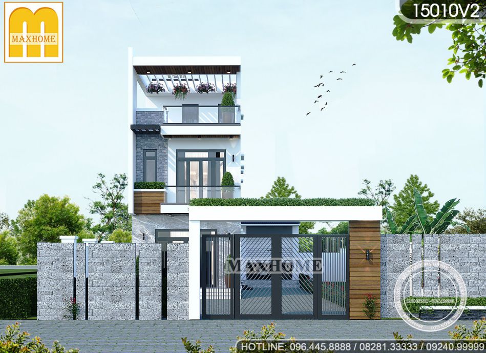 Nhà mái bằng cực kỳ sang trọng và hiện đại | MH00537