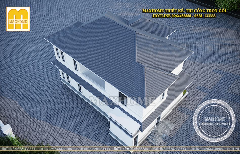 Mẫu nhà độc đáo mái Nhật quá rẻ ở Vĩnh Phúc | MH00408