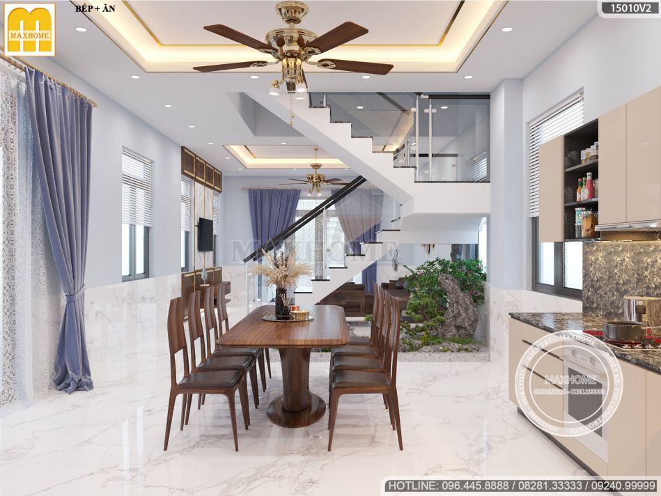 Nhà mái bằng cực kỳ sang trọng và hiện đại | MH00537