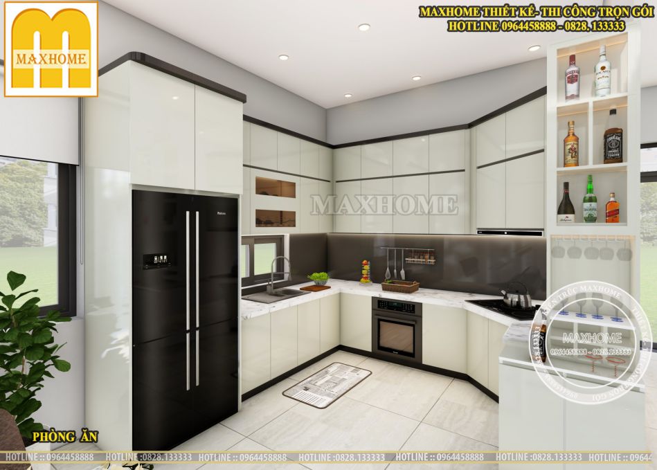 Mẫu nhà 2 tầng mái Nhật quá đẹp và tinh tế ở Trà Vinh | MH00432